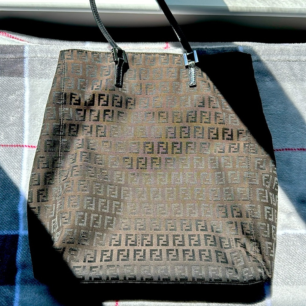 Fendi Tote Bag Brown Canvas